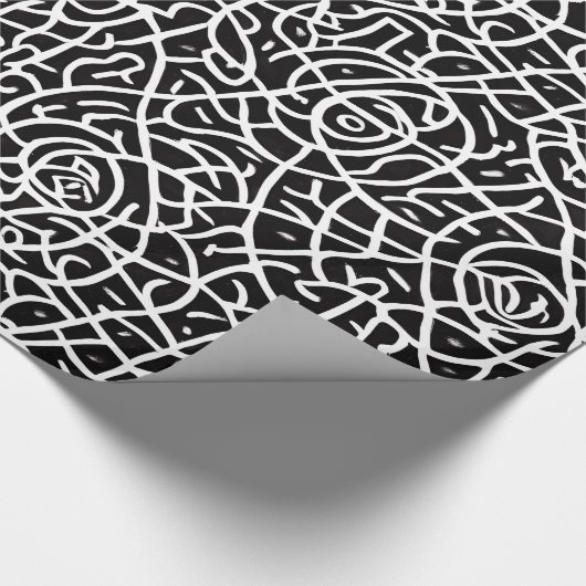 stilvolles, abstraktes, modernes Verpackungspapier Geschenkpapier (Ecke)