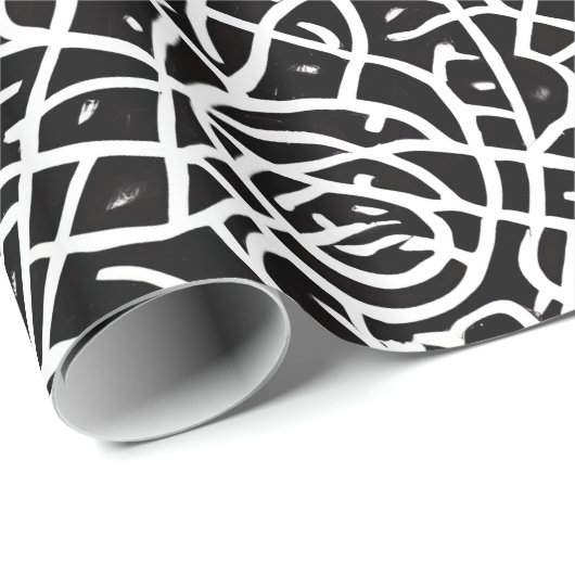 stilvolles, abstraktes, modernes Verpackungspapier Geschenkpapier (Rolleneckpunkt)