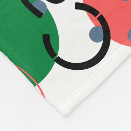 Stilvolles abstraktes Muster Paris bunt Fleecedecke (Ecke)