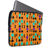 Stilvolles Abstraktes Musterdesign Laptopschutzhülle (Vorne Rechts)