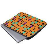 Stilvolles Abstraktes Musterdesign Laptopschutzhülle (Vorne Knopf)