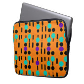 Stilvolles Abstraktes Musterdesign Laptopschutzhülle (Vorderseite Links)