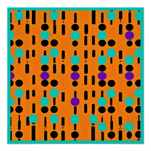 Stilvolles Abstraktes Musterdesign Poster (Vorderseite)