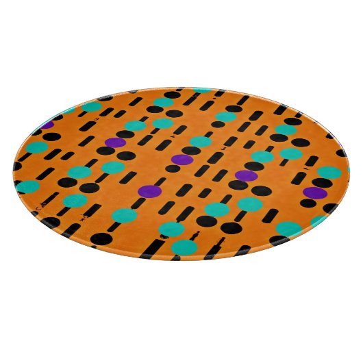 Stilvolles Abstraktes Musterdesign Schneidebrett (Ecke)