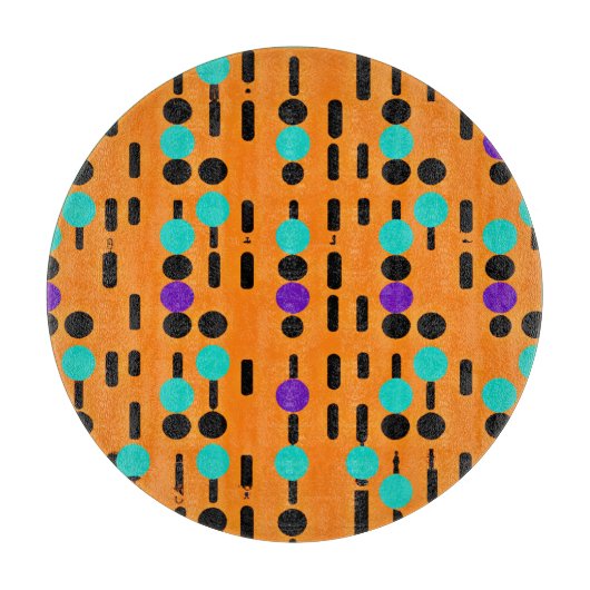 Stilvolles Abstraktes Musterdesign Schneidebrett (Vorderseite)