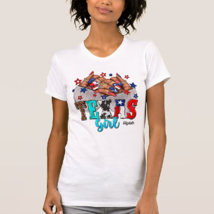 Stilvolles afroamerikanisches Nagelstudio-Design i T-Shirt