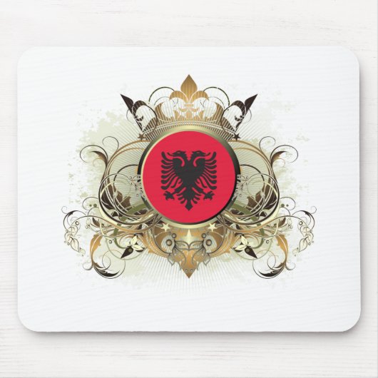 Stilvolles Albanien Mousepad (Vorne)
