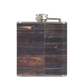 Stilvolles altes hölzernes Korn Flachmann (Rückseite)