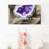 Stilvolles Amethyst Geode Custom Trade Show Banner (Insitu)