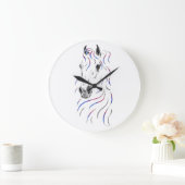 Stilvolles Arabisches Pferd Große Wanduhr (Zuhause)