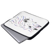 Stilvolles Arabisches Pferd Laptopschutzhülle (Vorne Knopf)