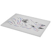 Stilvolles Arabisches Pferd Schneidebrett (Ecke)