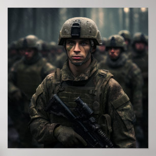 Stilvolles ARMY 16 Poster - Zeigen Sie Ihre Unters