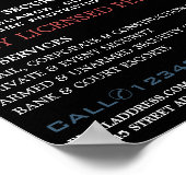 Stilvolles Augenbild, Personalwerbung Poster (Ecke)