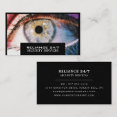 Stilvolles Augenbild, Sicherheitsdienst Visitenkarte (Vorne/Hinten)