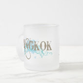 Stilvolles Bangkok Thailand Mattglastasse (Vorderseite Links)