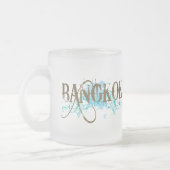 Stilvolles Bangkok Thailand Mattglastasse (Links)