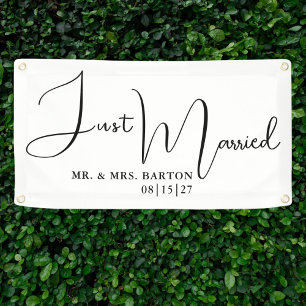 Stilvolles Banner für verheiratete Fahrzeuge