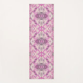 Stilvolles Barockmuster in rosa Farbtönen Yogamatte (Vorderseite)