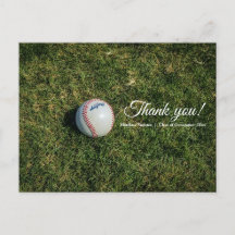 Stilvolles Baseball Simple Sporty Danke Postcard