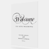 Stilvolles Begrüßungszeichen für die Kalligrafie Acrylschild (Winkel)