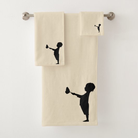 Stilvolles Beige-Baby Badhandtuch Set (Insitu)