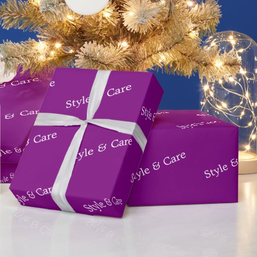 Stilvolles benutzerdefiniertes Textmuster Modern P Geschenkpapier (Feiertage)