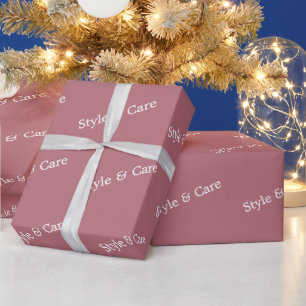 Stilvolles benutzerdefiniertes Textmuster Modernes Geschenkpapier