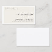 Stilvolles Berufliches, einfaches Design Modernes, Visitenkarte (Vorne/Hinten)
