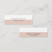 Stilvolles Berufliches Special Elite Design Modern Mini Visitenkarte (Vorne/Hinten)
