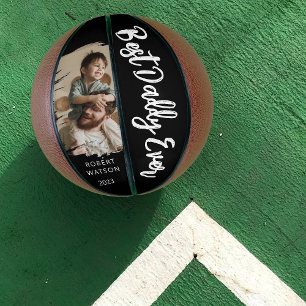Stilvolles Best Daddy jemals Brushed Effect Foto Basketball