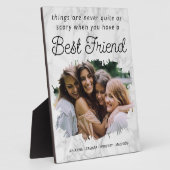 Stilvolles Best Friend BESTE FREUNDIN Foto Fotoplatte (Seite)