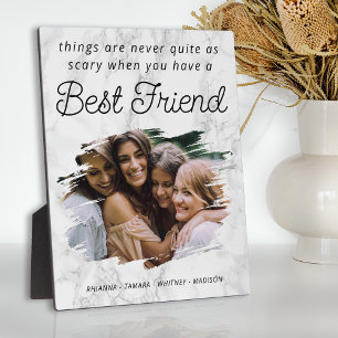 Stilvolles Best Friend BESTE FREUNDIN Foto Fotoplatte