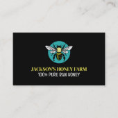 Stilvolles Bienenlogo - Imker, Honey-Bauer Visitenkarte (Vorderseite)