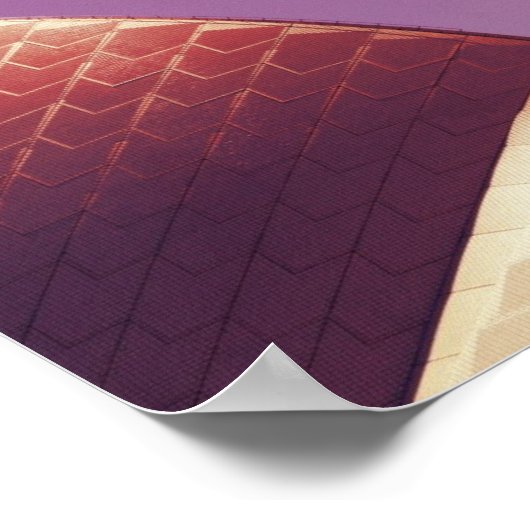 Stilvolles Bild des Opernhauses von Sydney Poster (Ecke)