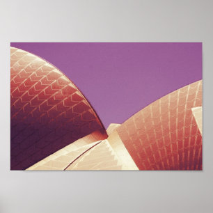 Stilvolles Bild des Opernhauses von Sydney Poster