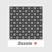 Stilvolles Bild-, Design- oder Geschäftslogo-Muste Aufkleber (Blatt)