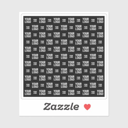 Stilvolles Bild-, Design- oder Geschäftslogo-Muste Aufkleber (Blatt)