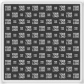 Stilvolles Bild-, Design- oder Geschäftslogo-Muste Aufkleber (Vorderseite)