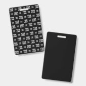 Stilvolles Bild-, Design- oder Geschäftslogo-Muste Ausweis (Vorder- & Rückseite)