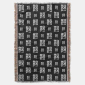 Stilvolles Bild-, Design- oder Geschäftslogo-Muste Decke (Vorderseite Vertikal)