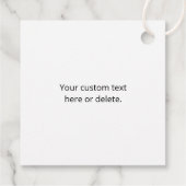 Stilvolles Bild-, Design- oder Geschäftslogo-Muste Geschenkanhänger (Rückseite)