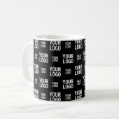 Stilvolles Bild-, Design- oder Geschäftslogo-Muste Kaffeetasse (Vorderseite Links)