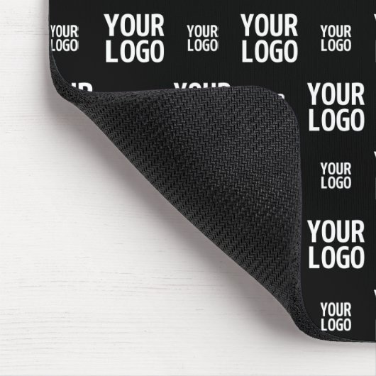 Stilvolles Bild-, Design- oder Geschäftslogo-Muste Mousepad (Ecke)