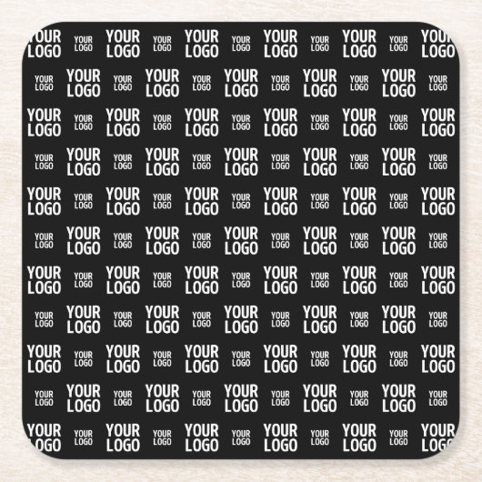 Stilvolles Bild-, Design- oder Geschäftslogo-Muste Rechteckiger Pappuntersetzer (Vorderseite)