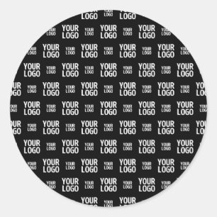 Stilvolles Bild-, Design- oder Geschäftslogo-Muste Runder Aufkleber