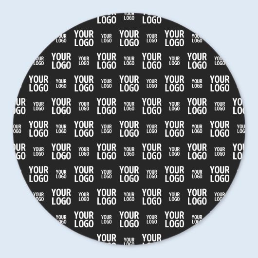 Stilvolles Bild-, Design- oder Geschäftslogo-Muste Runder Aufkleber