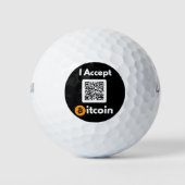 Stilvolles Bitcoin - Btc crypto Golfball (Vorderseite)
