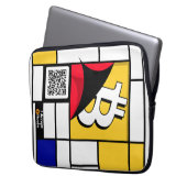 Stilvolles Bitcoin - Btc crypto Laptopschutzhülle (Vorderseite Links)