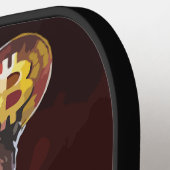 Stilvolles Bitcoin - Btc crypto Pickleball Schläger (Linke Seite)